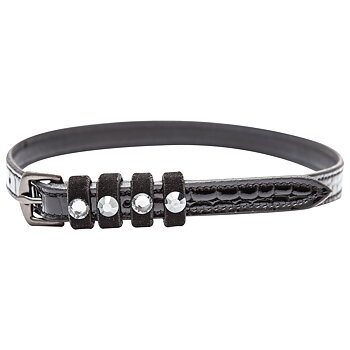Imperial Riding Kannusremmit nahka Pardouz Black-Black Croco