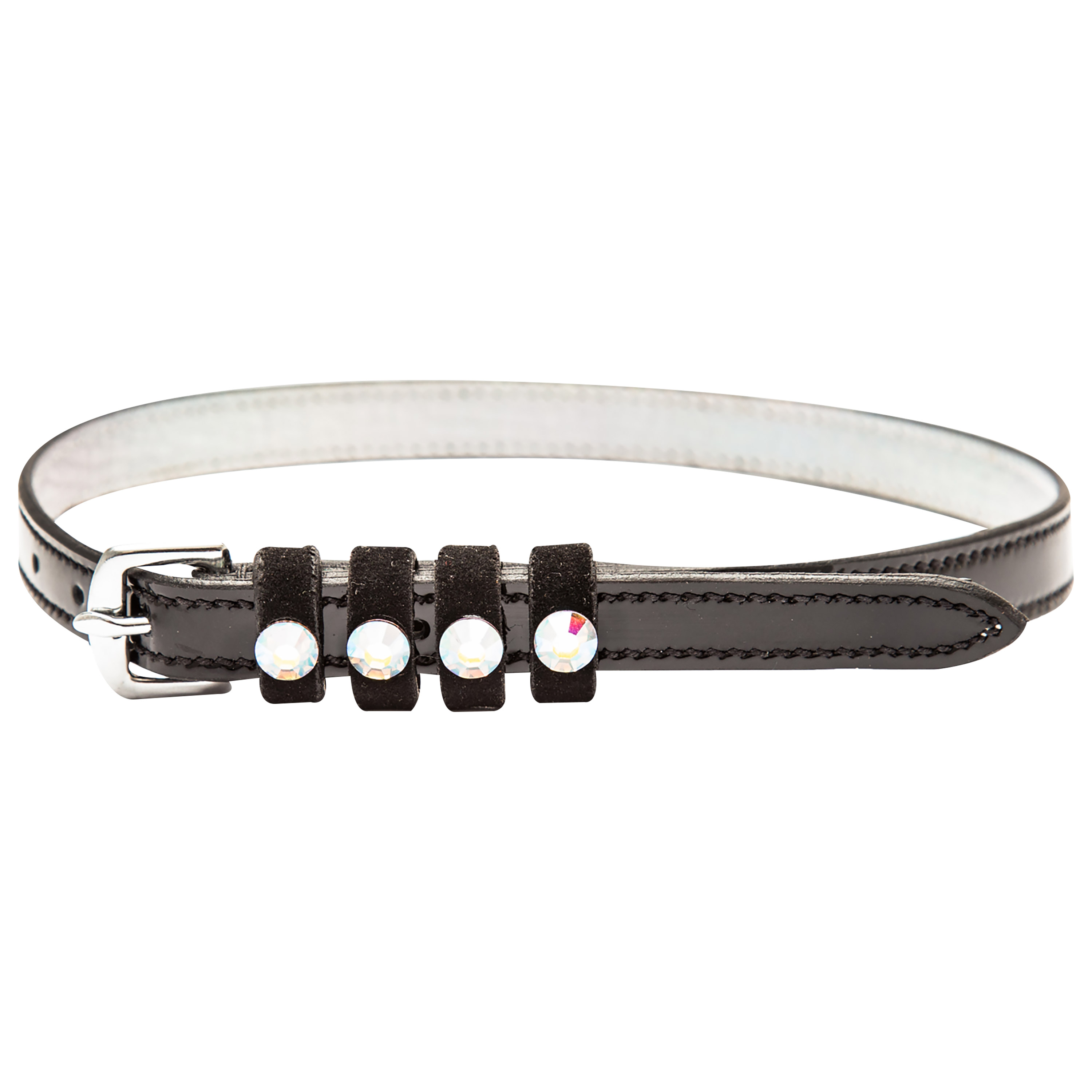 Imperial Riding Kannusremmit nahka Pardouz Black-Black Hologram