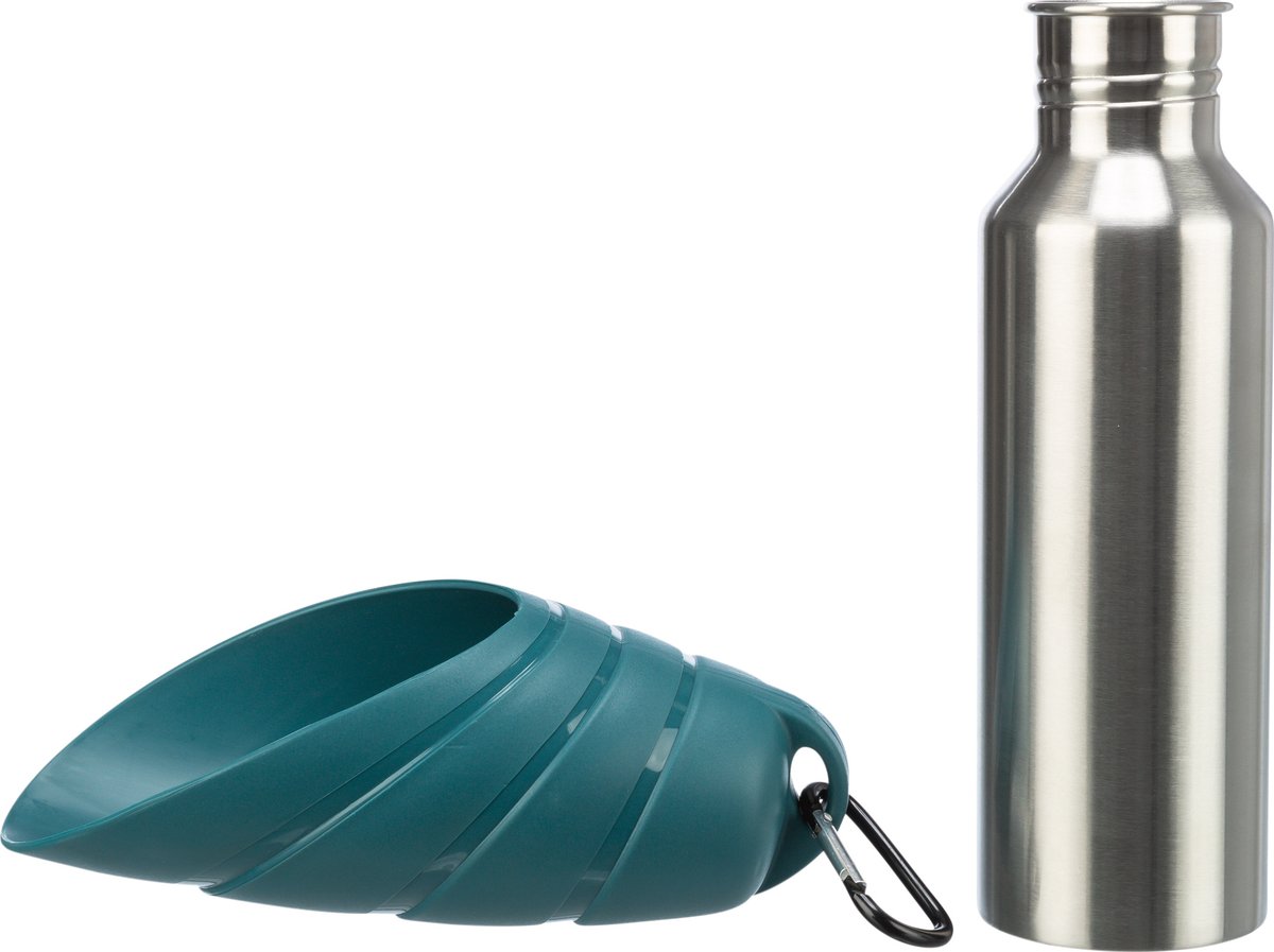 Jolly Paw Bottle with bowl - Petrol - 2