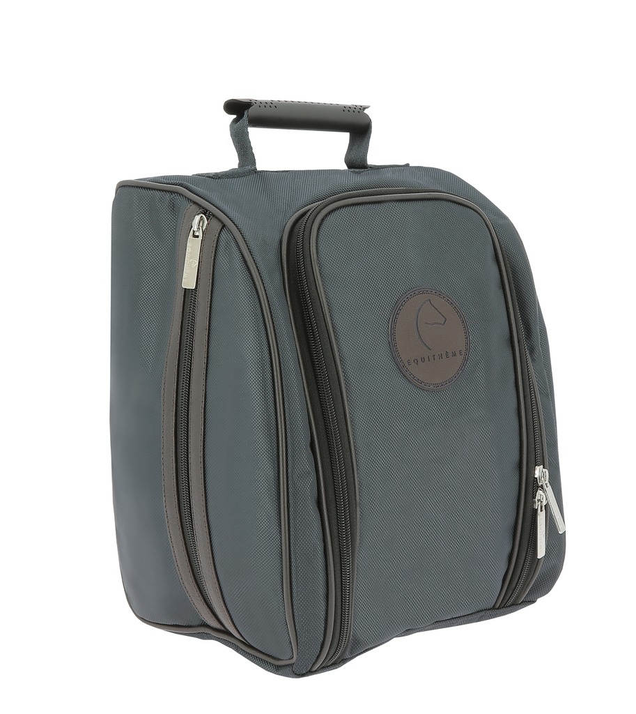 EQUITHEME 'Premium' Väska För Ridhjälm Navy - L 21 x P 19,5 x H 32 cm