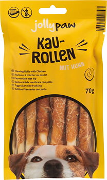 Jolly Paw Chew sticks with chicken wrap