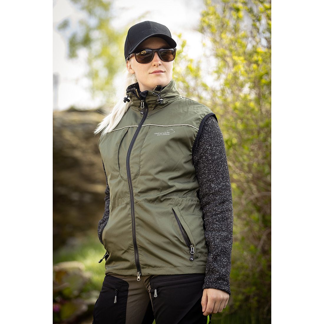 Arrak Outdoor Jumper Vest Dame - Olive - 2