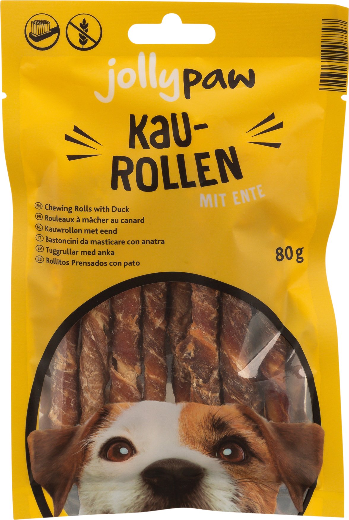 Jolly Paw Chewing rolls with duck