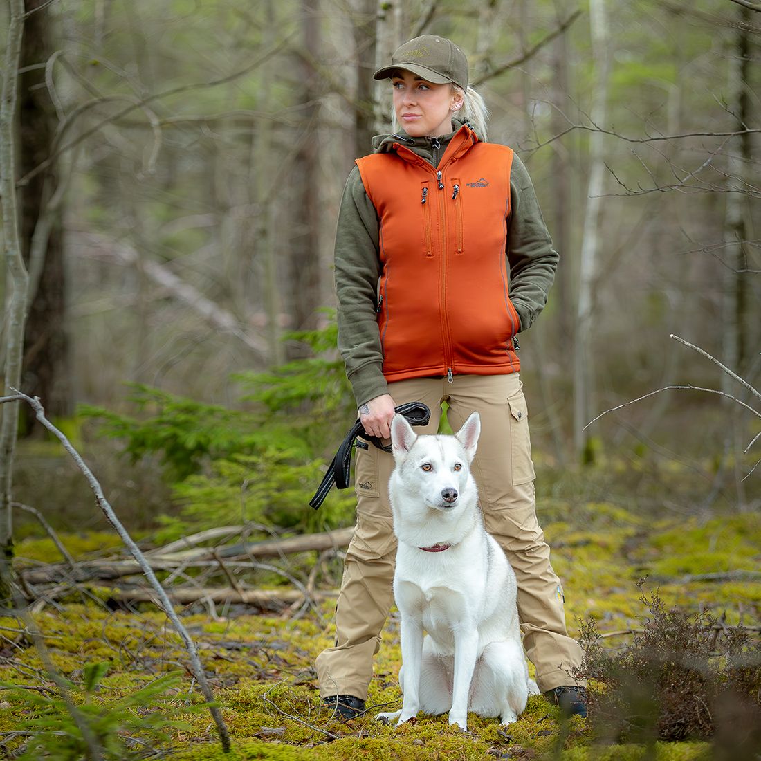 Arrak Outdoor Powerfleece-genser dame - Burnt Orange - 2