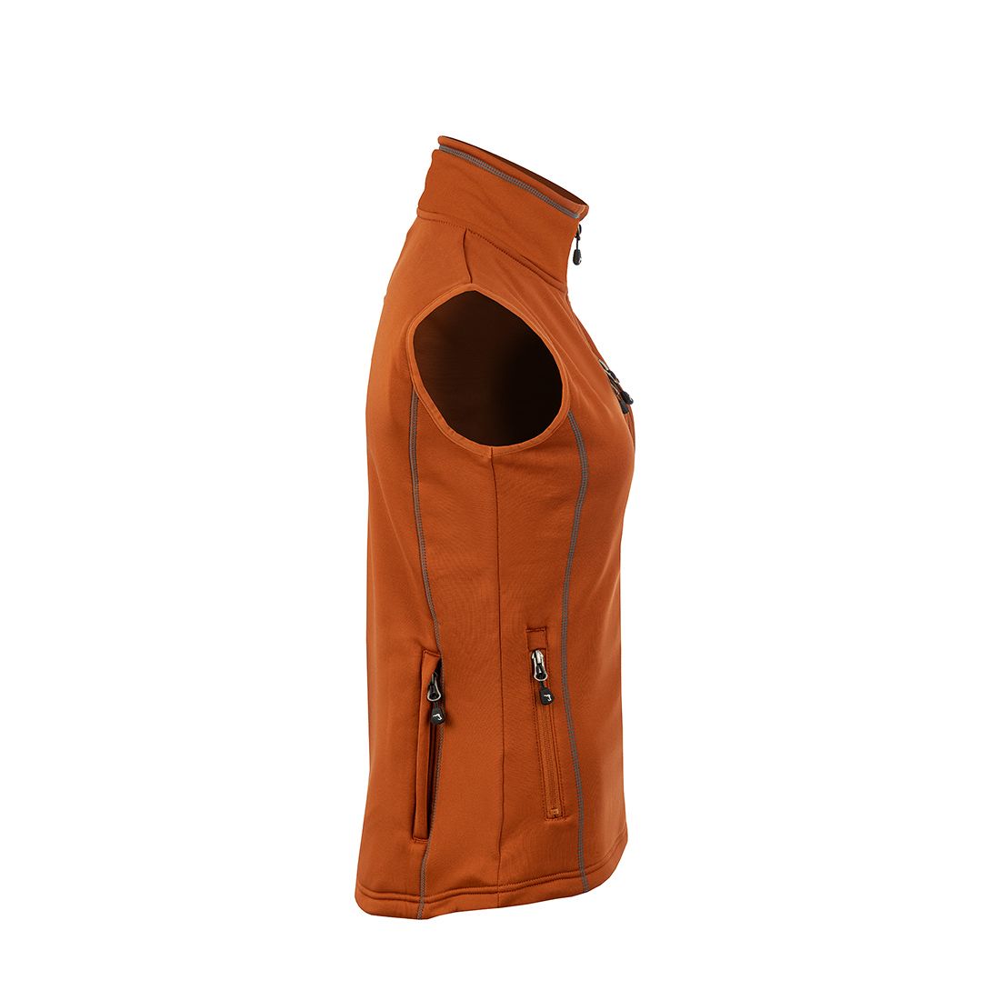 Arrak Outdoor Powerfleece-genser dame - Burnt Orange - 3