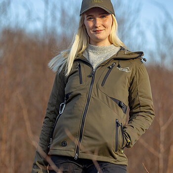 Arrak Outdoor Softshell-jakke Akka dame - Oliven