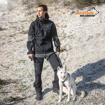 Arrak Outdoor Hybrid-jakke for menn - Svart