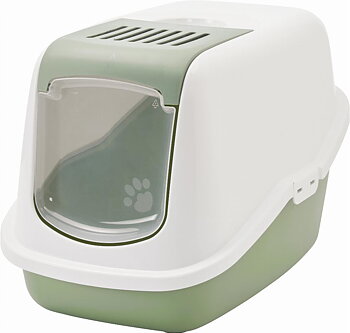 Savic Nestor Litter Box  - Botanical Green L:56 x B:39 x H:38,5 cm