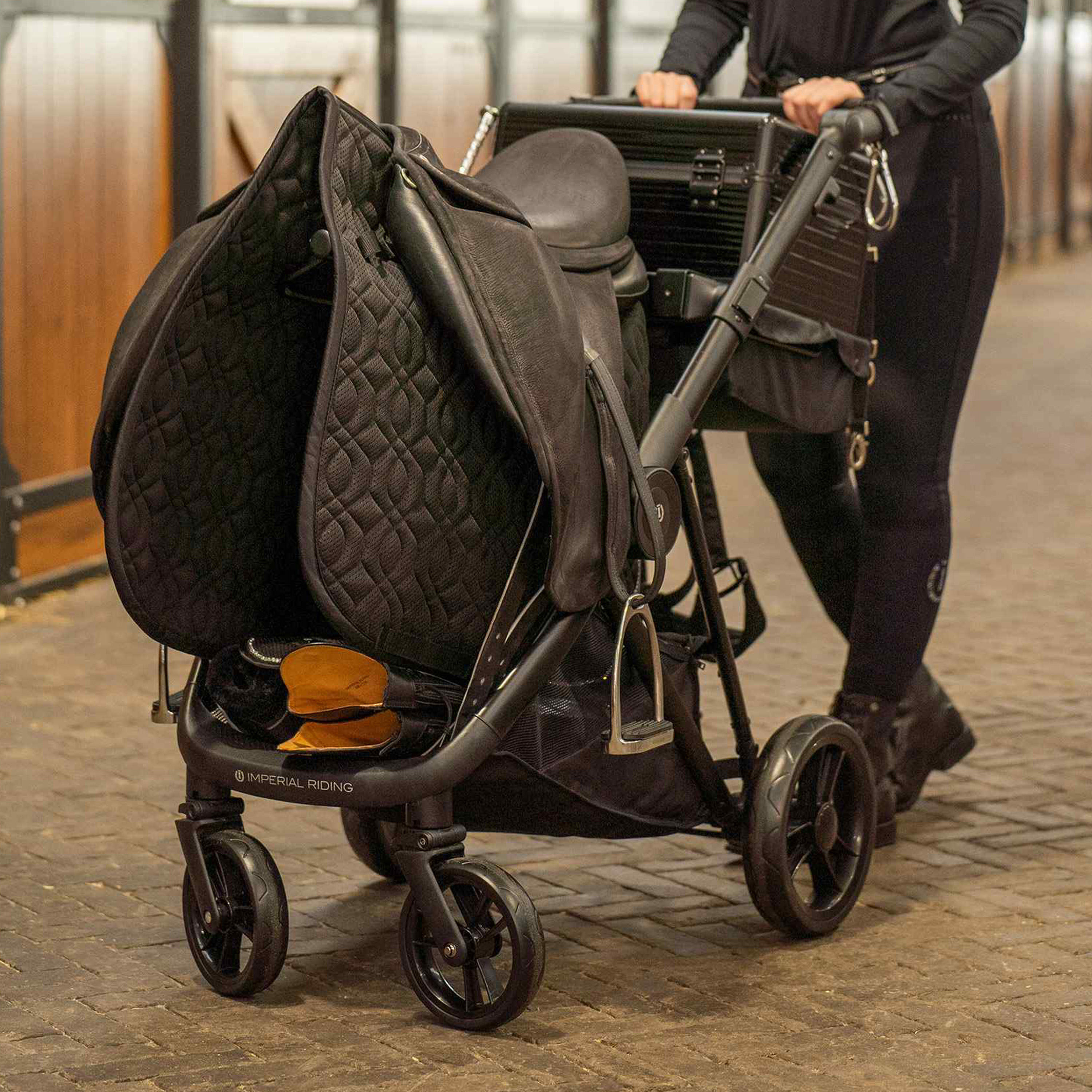 Imperial Riding Saddle Caddy Carry Light - Black - 7
