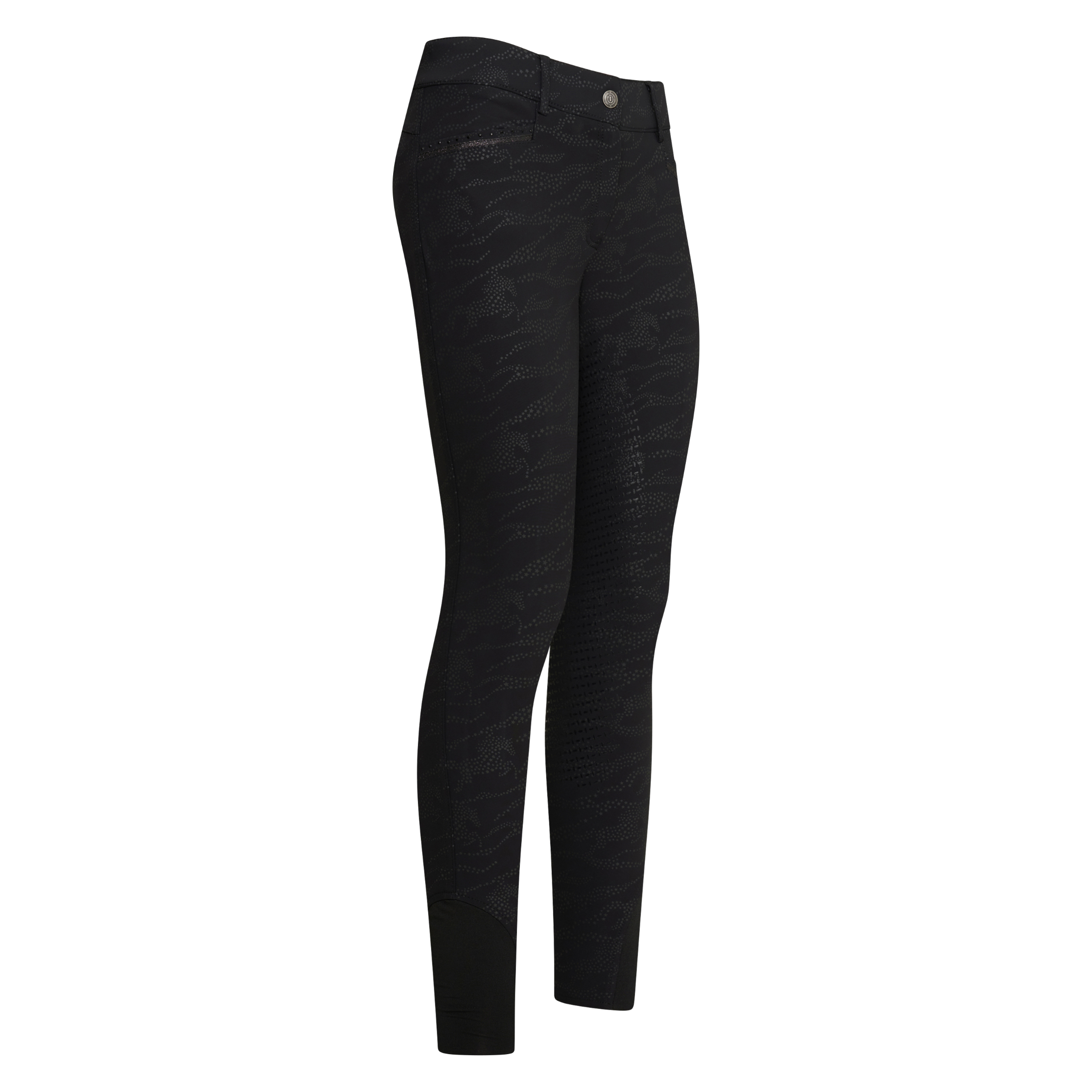 Imperial Riding Ridbyxor El Capone high waist AOP FullGrip Black zebra (34)
