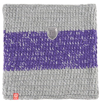 Imperial Riding Scarf Headlines 2.0 Grey melange-Royal purple