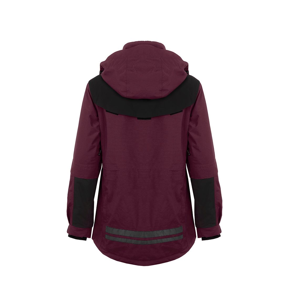 Arrak Outdoor Original-jakke dame - Burgunder/svart - 3