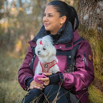 Arrak Outdoor Original-jakke dame - Burgunder/svart