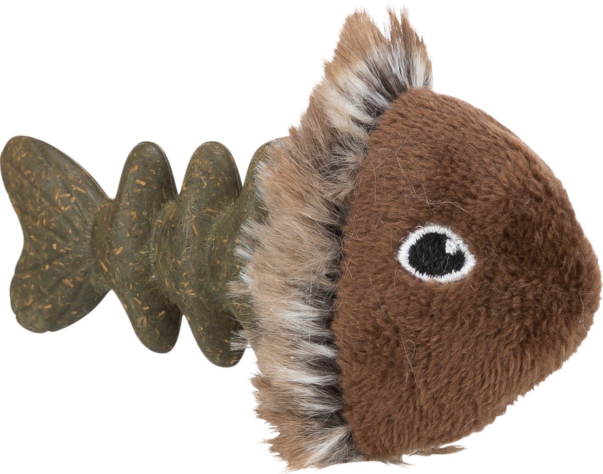 Jolly Paw Fish, plush, catnip - Multi/patterned