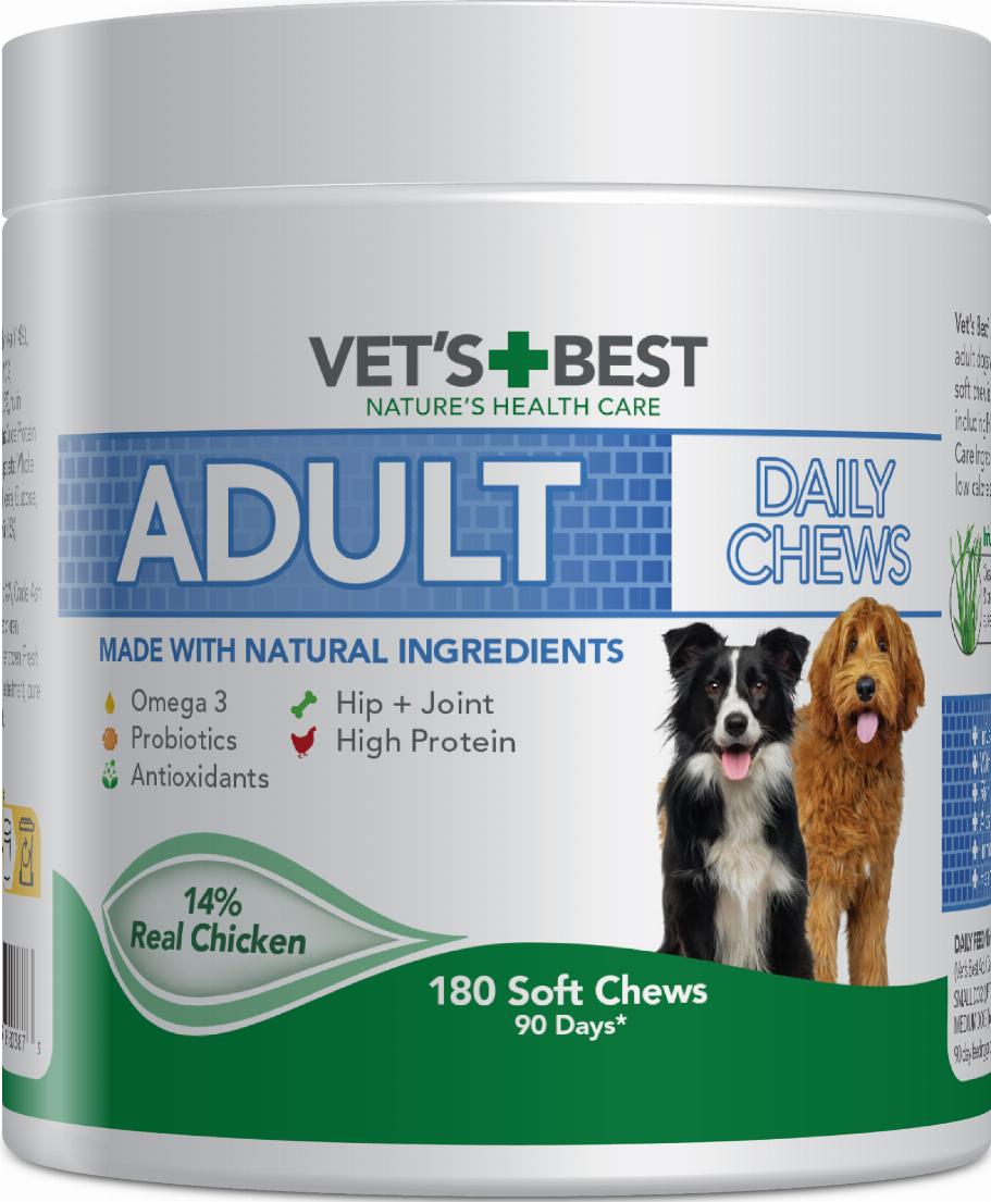 Vet's Best Daily Chews Complementary Feed for Adult Dogs (180)