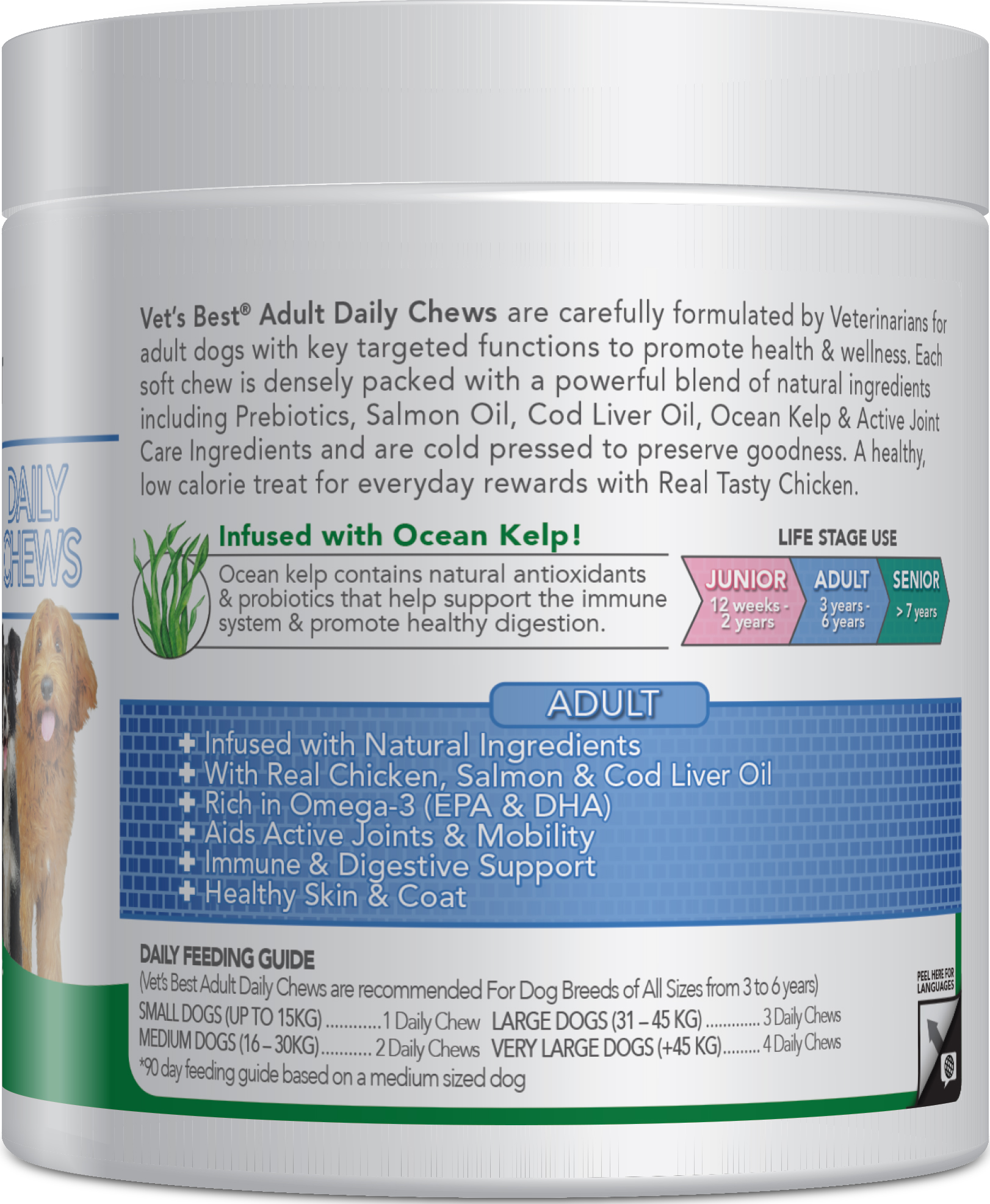 Vet's Best Daily Chews Complementary Feed for Adult Dogs (180) - 2