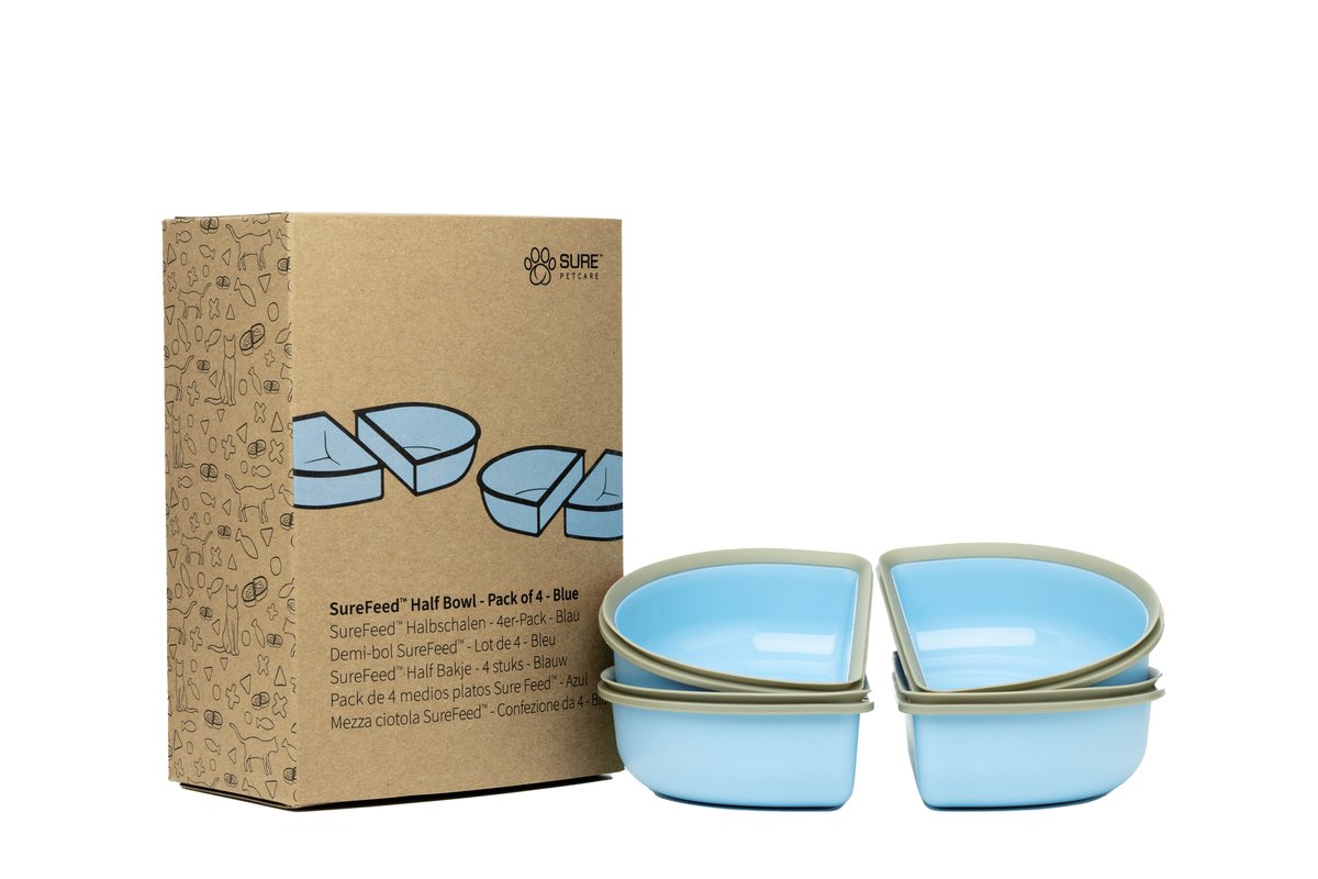 Sure Petcare Surefeed half bowl - 4 pcs. - Blue - 3