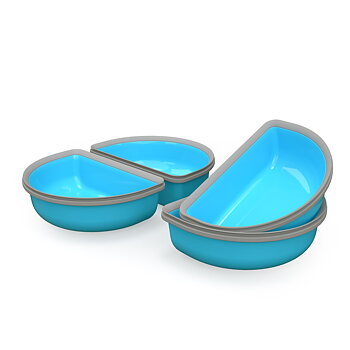Sure Petcare Surefeed half bowl - 4 pcs. - Blue