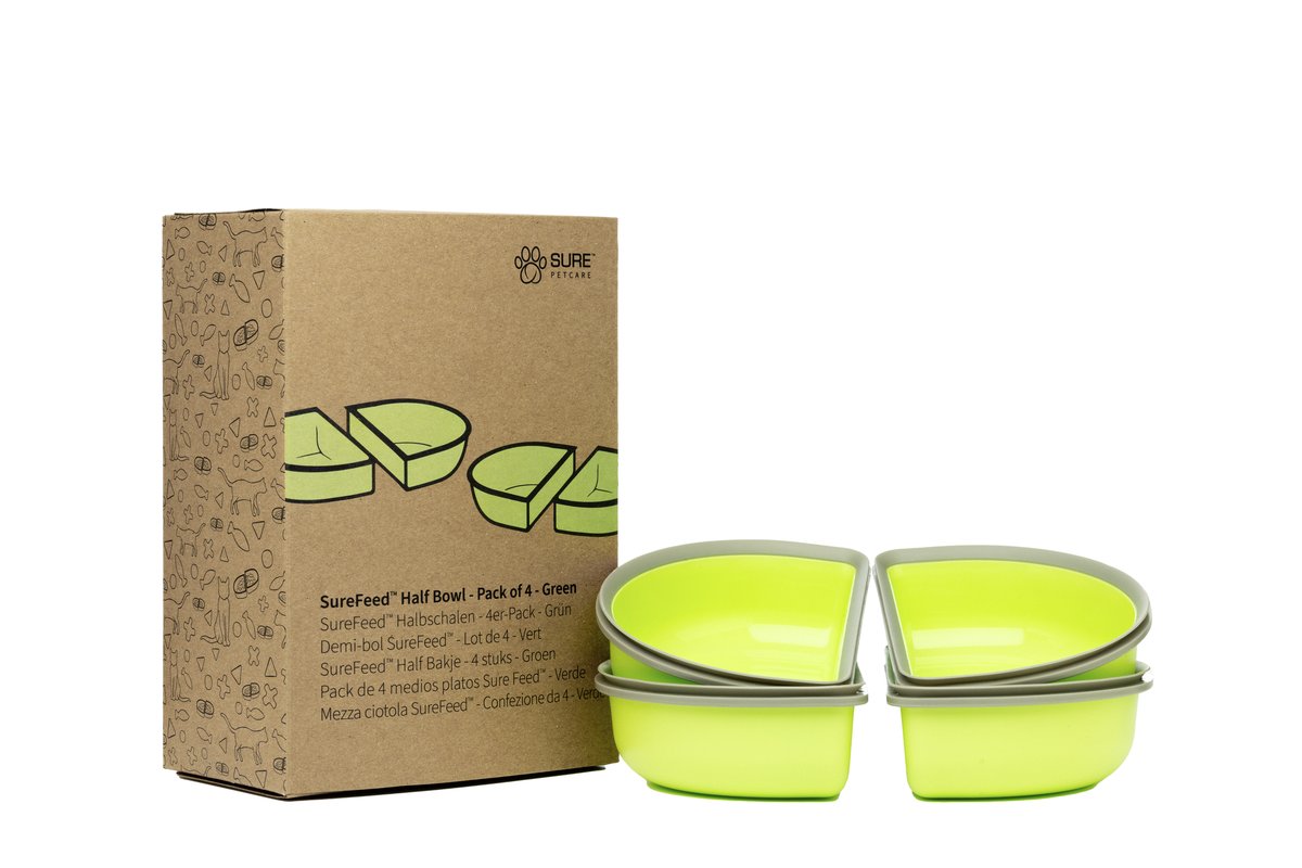 Sure Petcare Surefeed half bowl - 4 pcs. - Green - 2