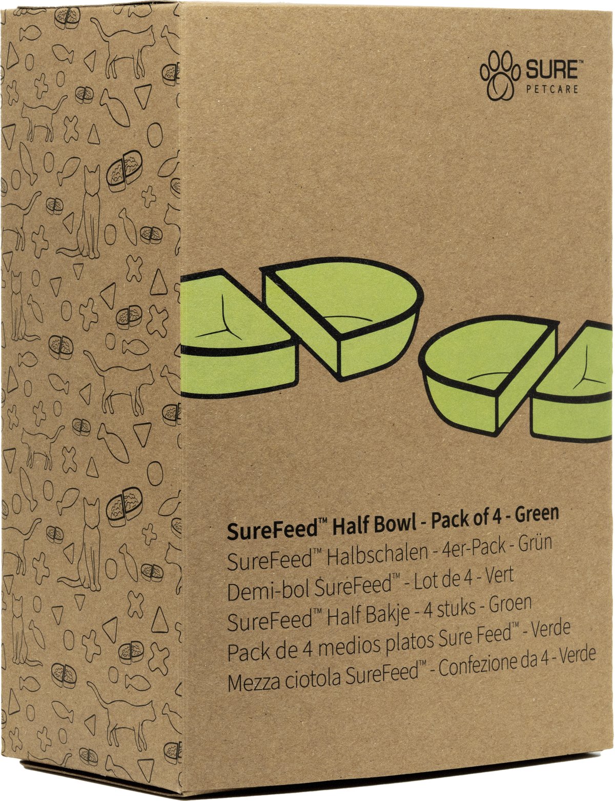 Sure Petcare Surefeed half bowl - 4 pcs. - Green - 3