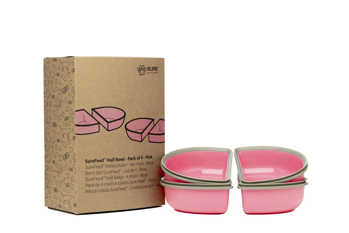 Sure Petcare Surefeed half bowl - 4 pcs. - Pink - 3