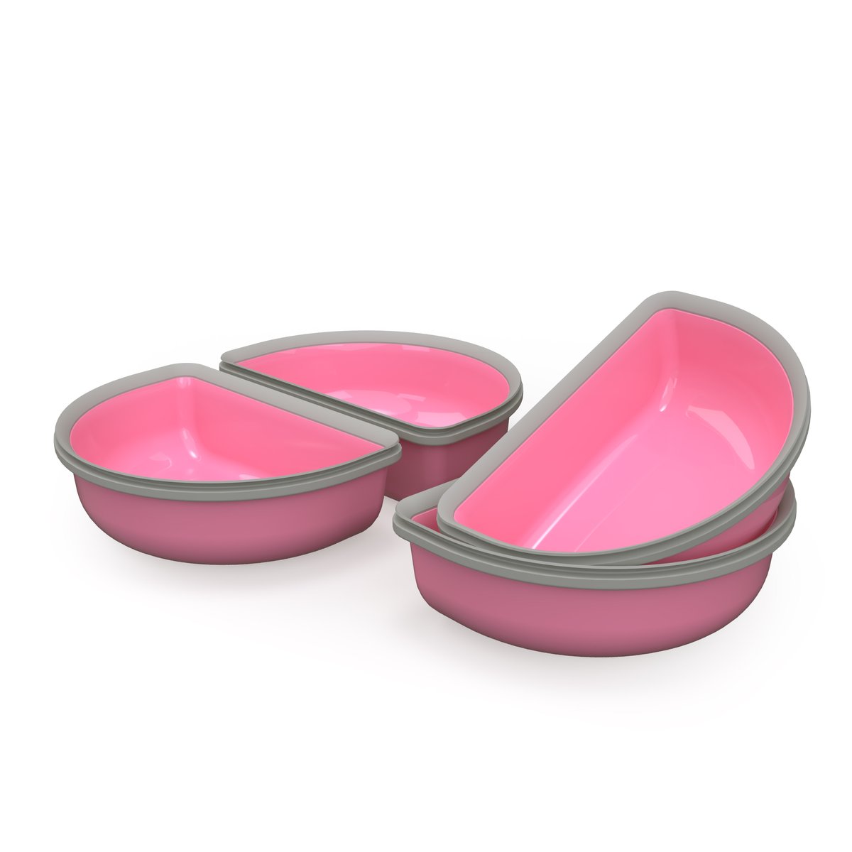 Sure Petcare Surefeed half bowl - 4 pcs. - Pink