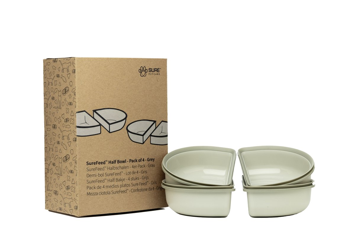 Sure Petcare Surefeed half bowl - 4 pcs. - Grey - 3