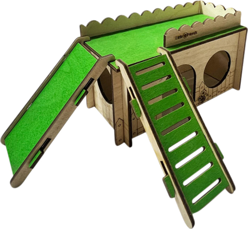 Small Animal Castle Home - Green