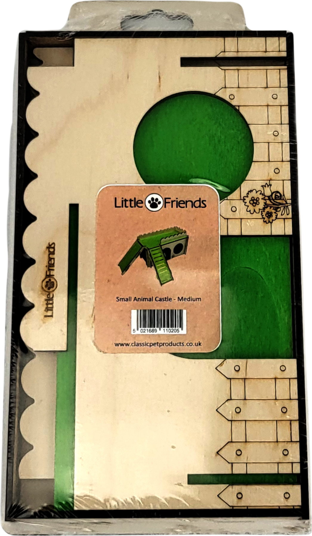 Small Animal Castle Home - Green - 3
