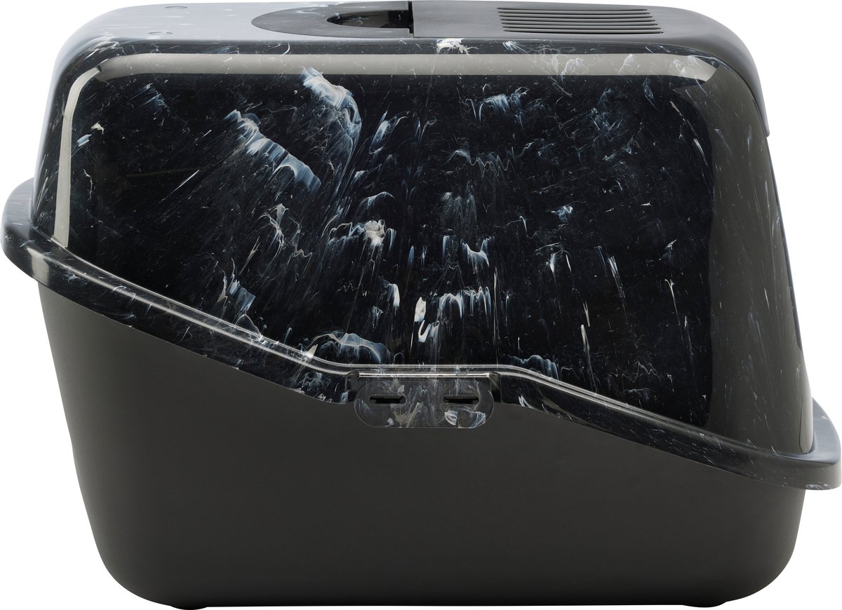 Savic SAVIC Nestor Marble Katzentoilette - Black/White - 6