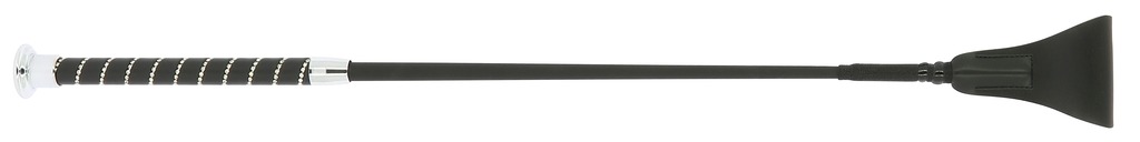 WHIP & GO Torsade Riding Crop Ridspö Svart - 65 cm long
