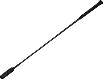 WHIP & GO Australian Jockey Whip, Long Black - 74 cm long