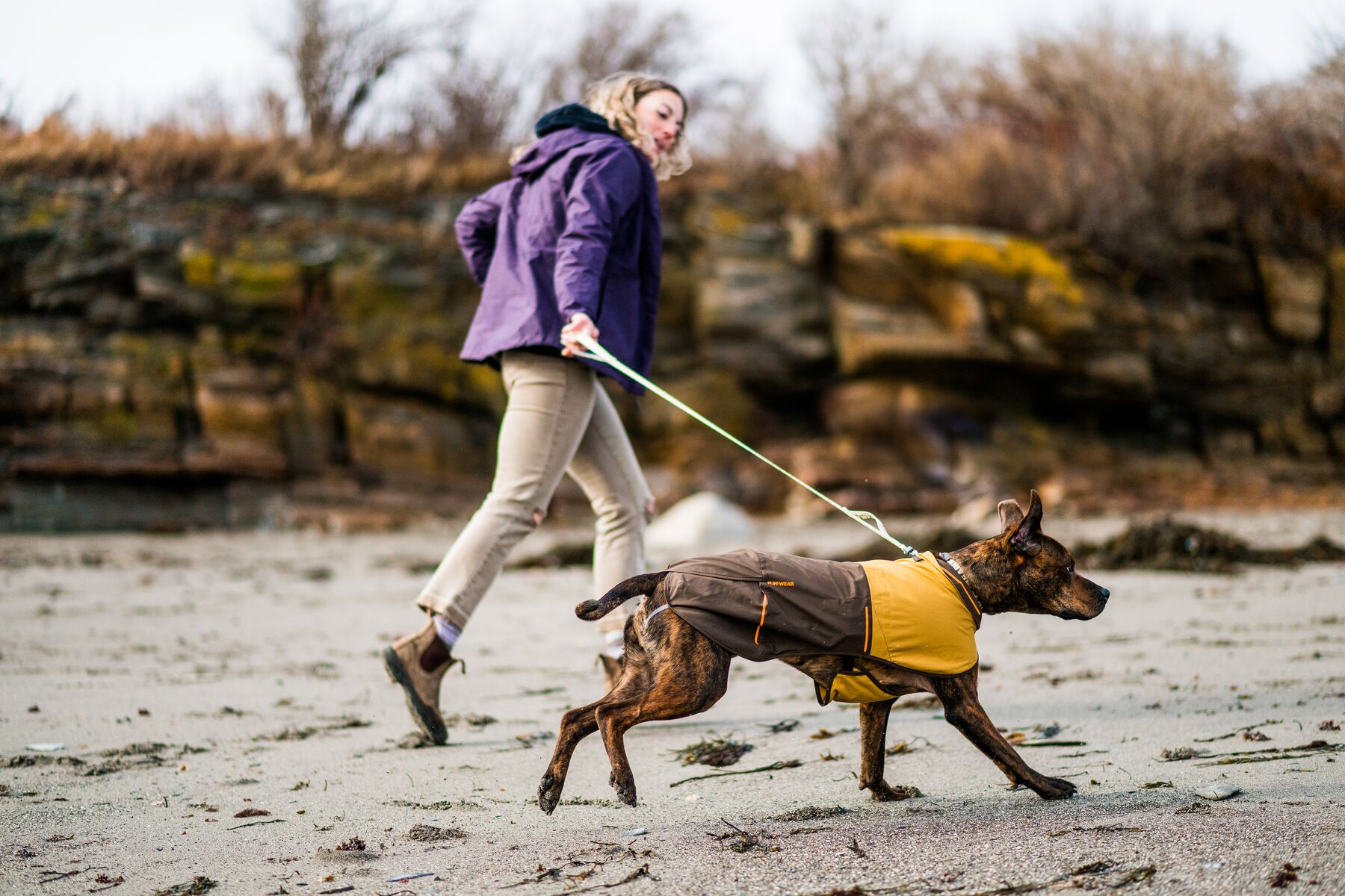 Ruffwear Sun Shower Regntäcke - Earth Brown - 13