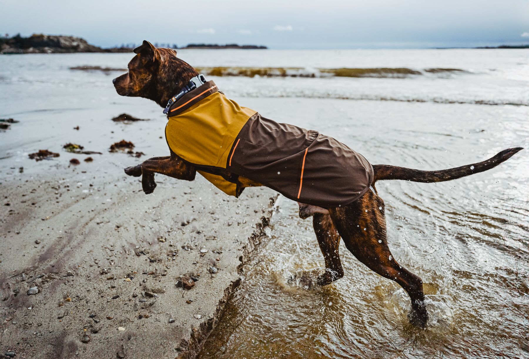 Ruffwear Sun Shower Regntäcke - Earth Brown - 12
