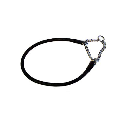 Soft Sewed Cut off in Half Leather - Black