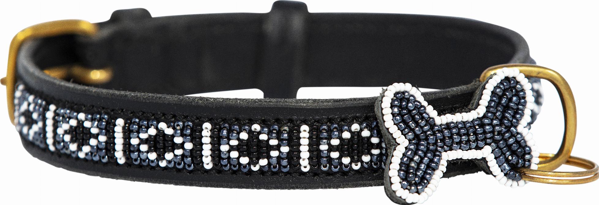 Kampuni Käsintehty Koiran Kaulapanta Skinny Rafiki - Musta