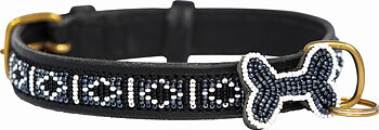 Kampuni Käsintehty Koiran Kaulapanta Skinny Rafiki - Musta