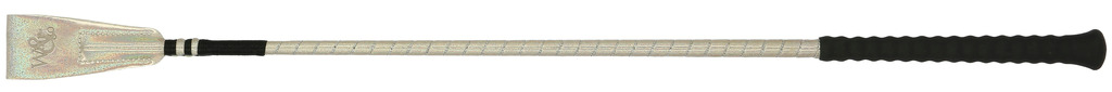 WHIP & GO Glossy Riding Crop Ridspö Silver