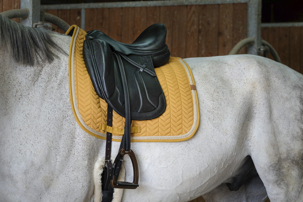EQUITHEME 'Softy' Schabrak Mustard - 3
