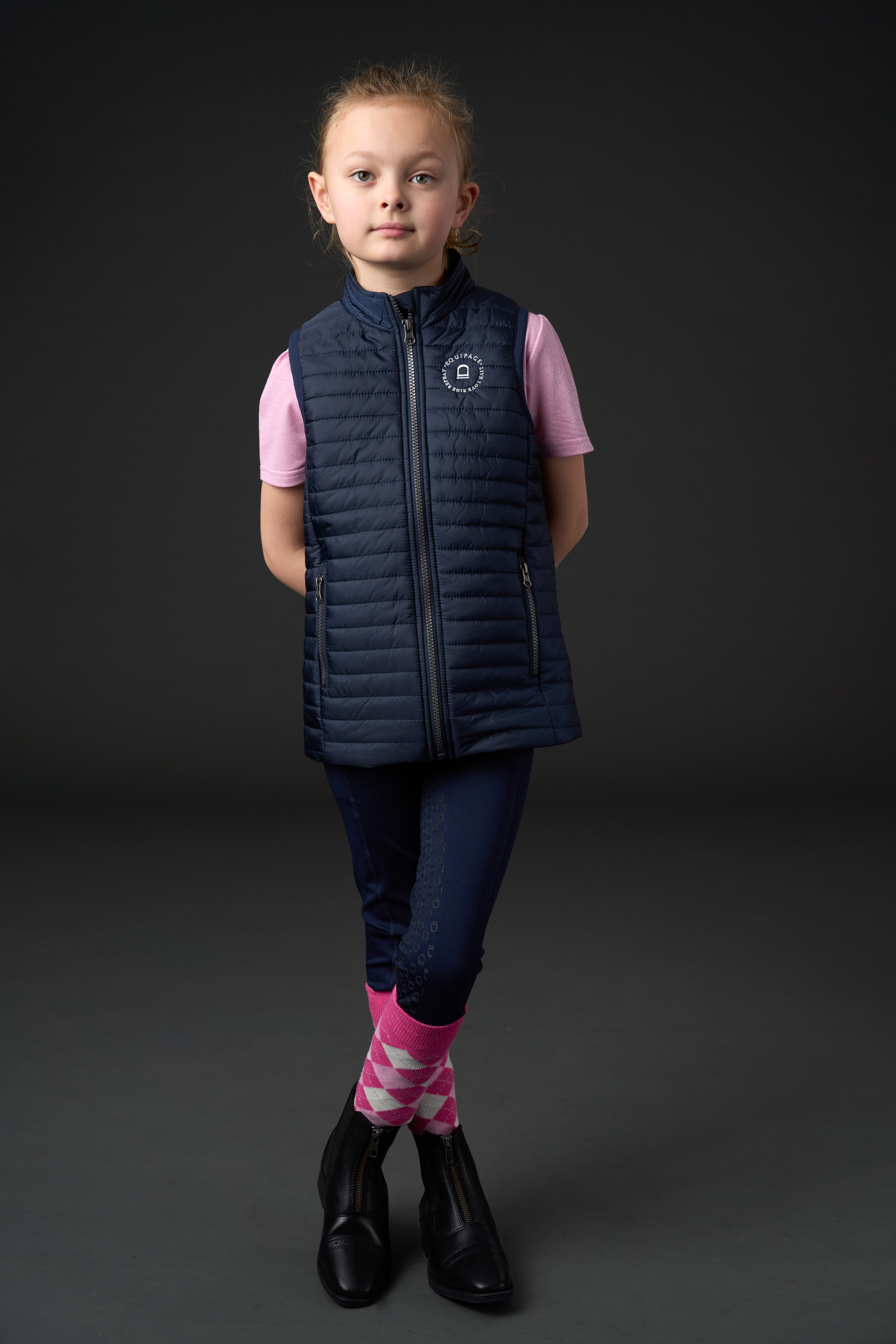 Equipage Lax Riding Socks for Kids - Phlox Pink - 2