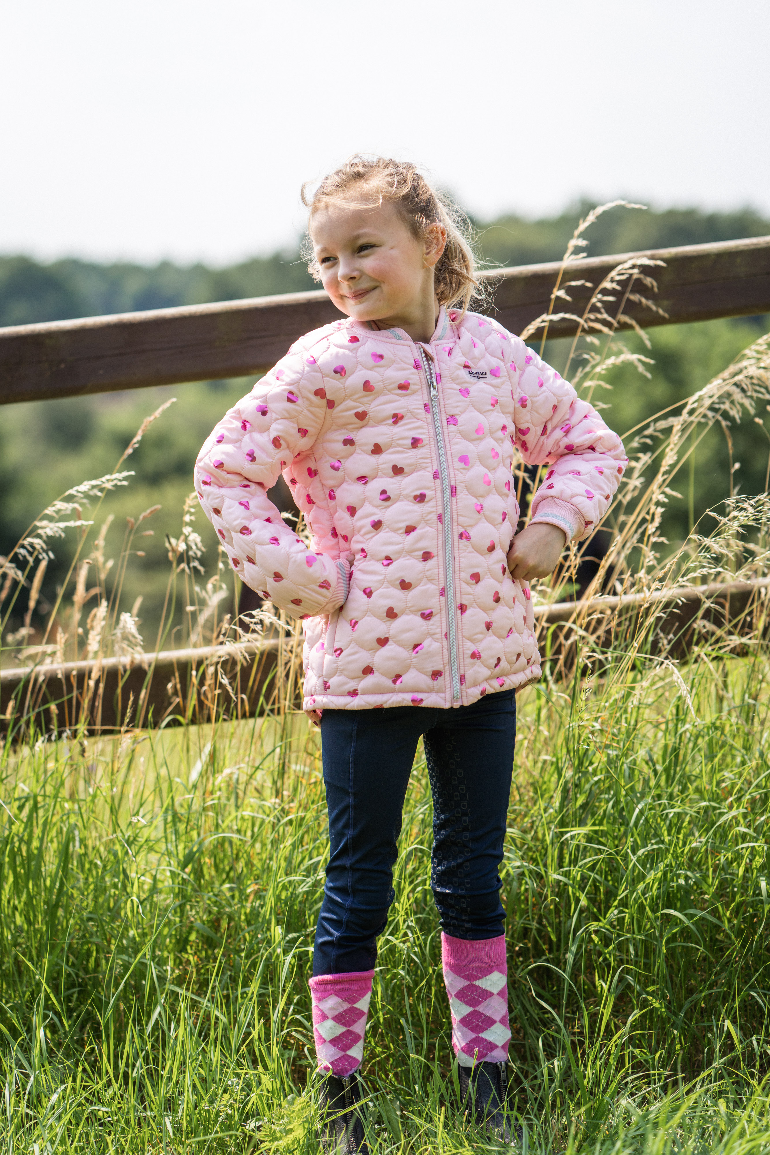 Equipage Lax Riding Socks for Kids - Phlox Pink - 3