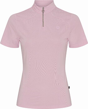 Equipage Hasty Half-zip Short Sleeve Riding Blouse - Winsome Orchid