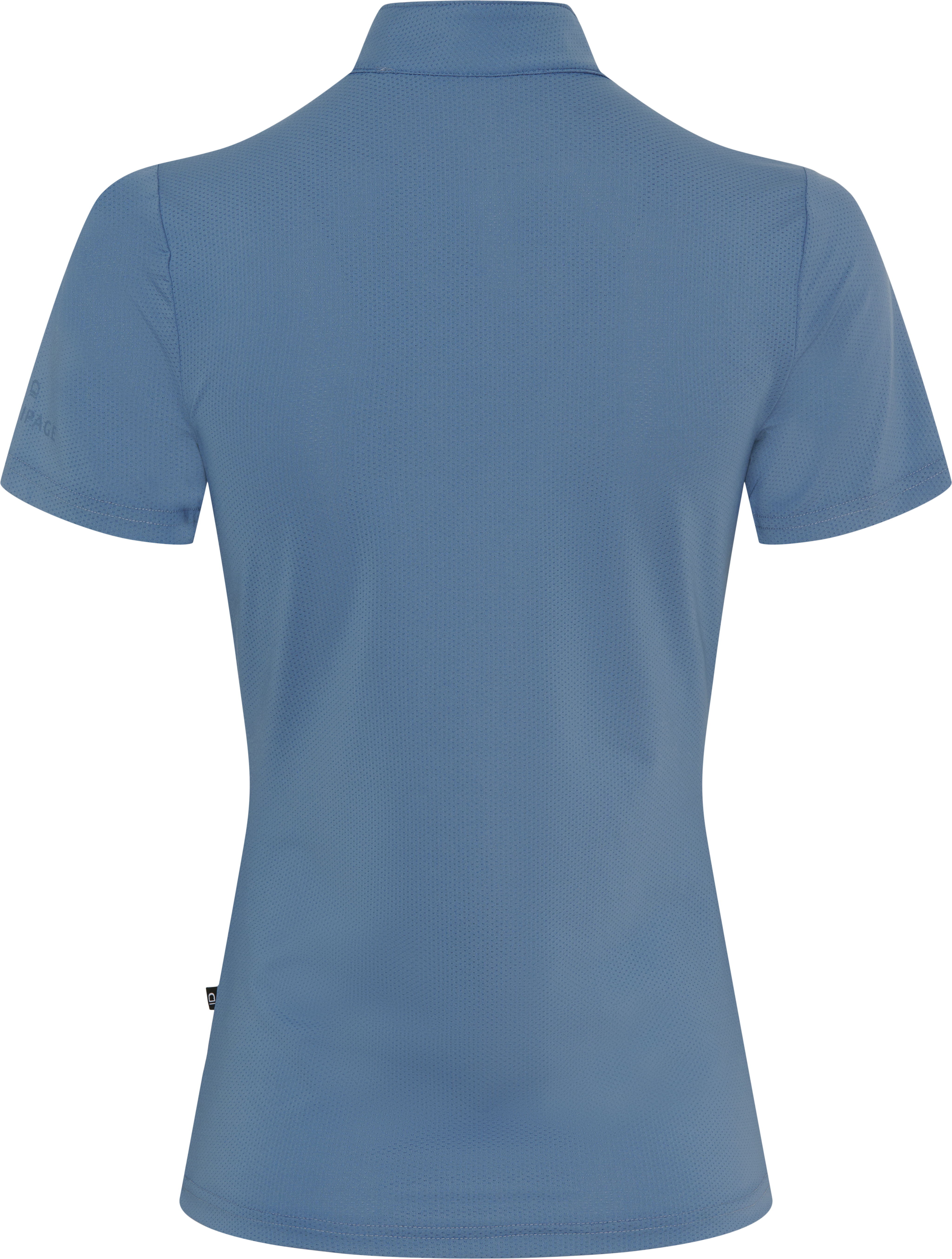 Equipage Hasty Half-zip Short Sleeve Riding Blouse - Coronet Blue - 2