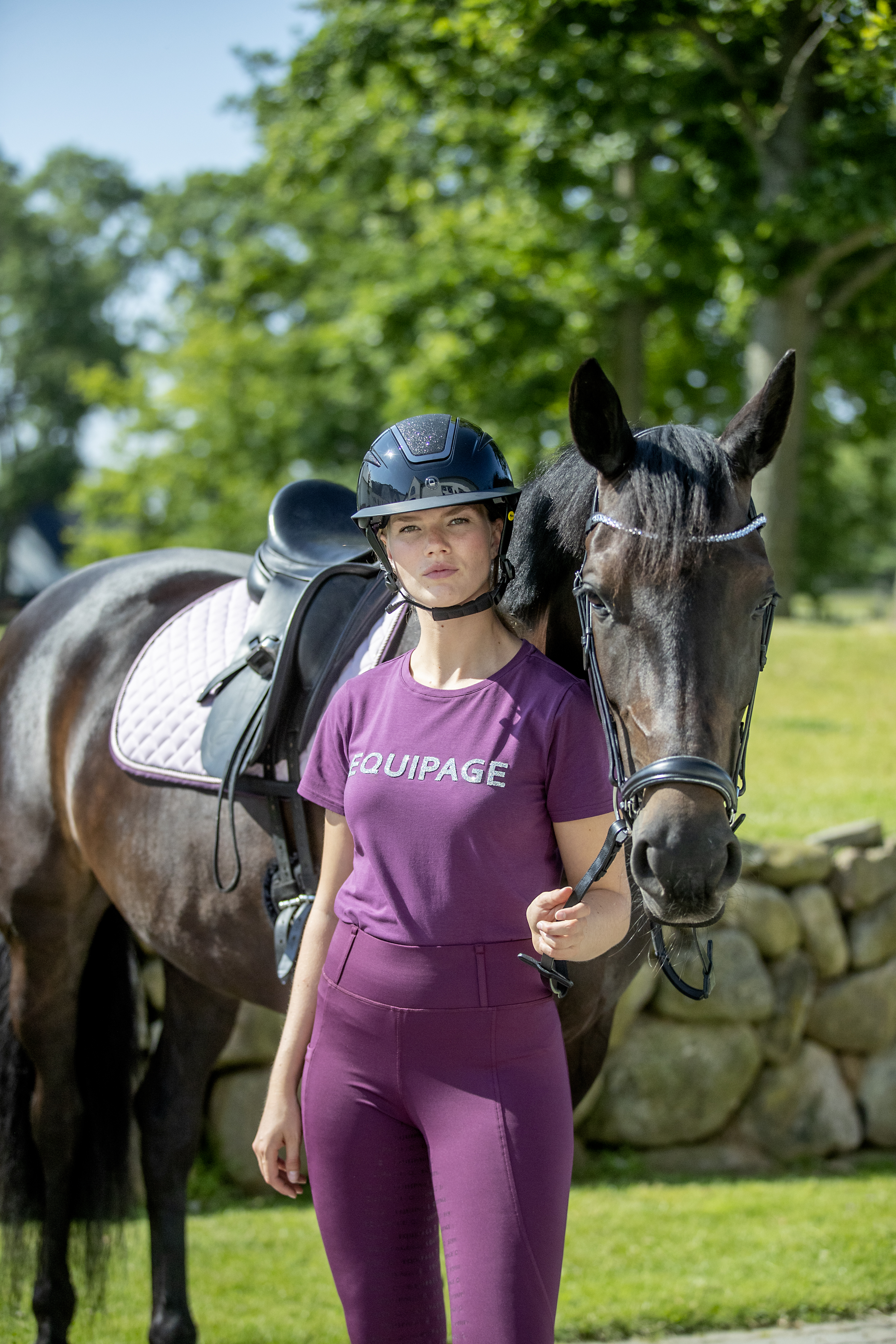 Equipage Kendra Ratsastustrikoot Kokopaikoilla - Italian Plum - 7