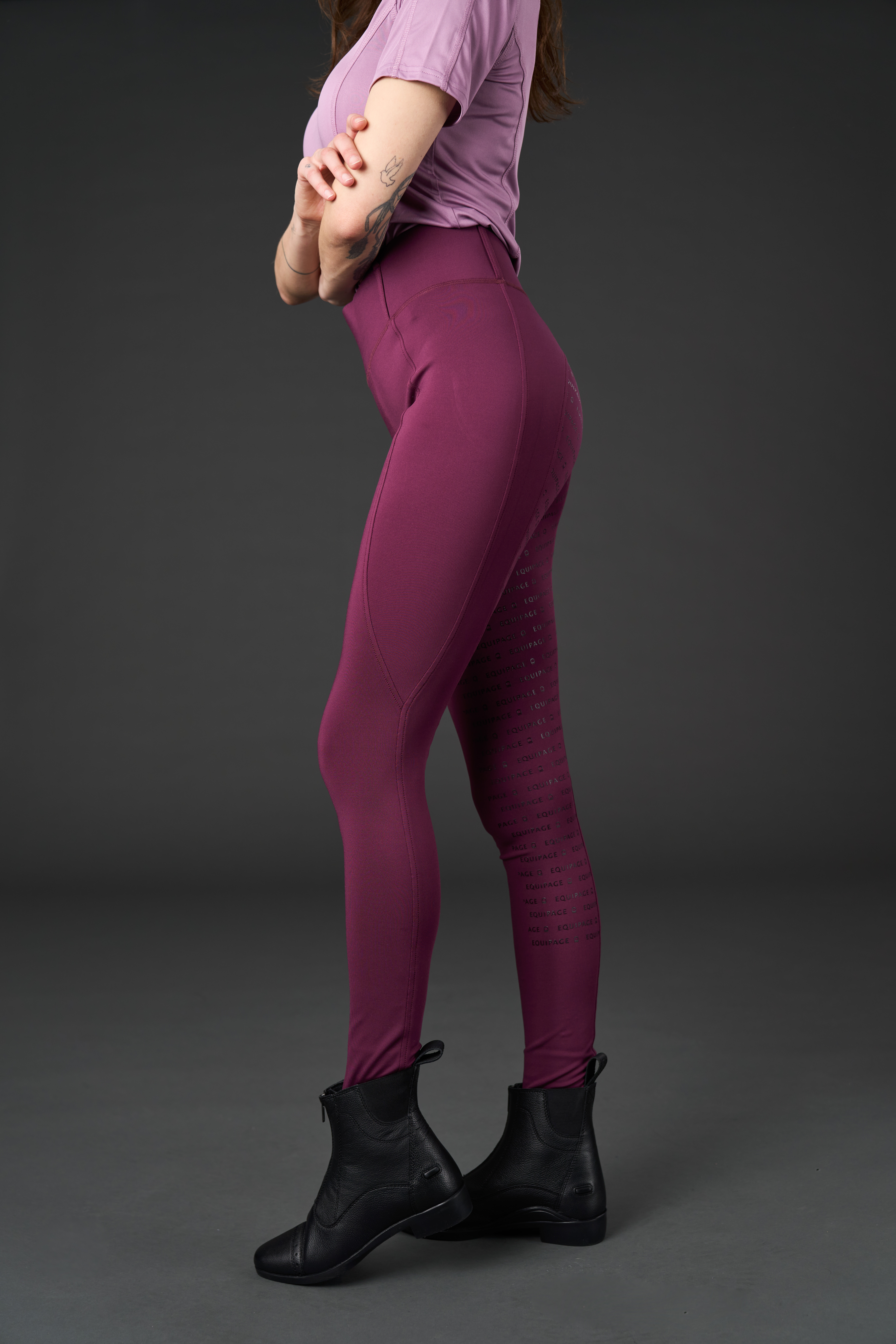 Equipage Kendra Ratsastustrikoot Kokopaikoilla - Italian Plum - 5