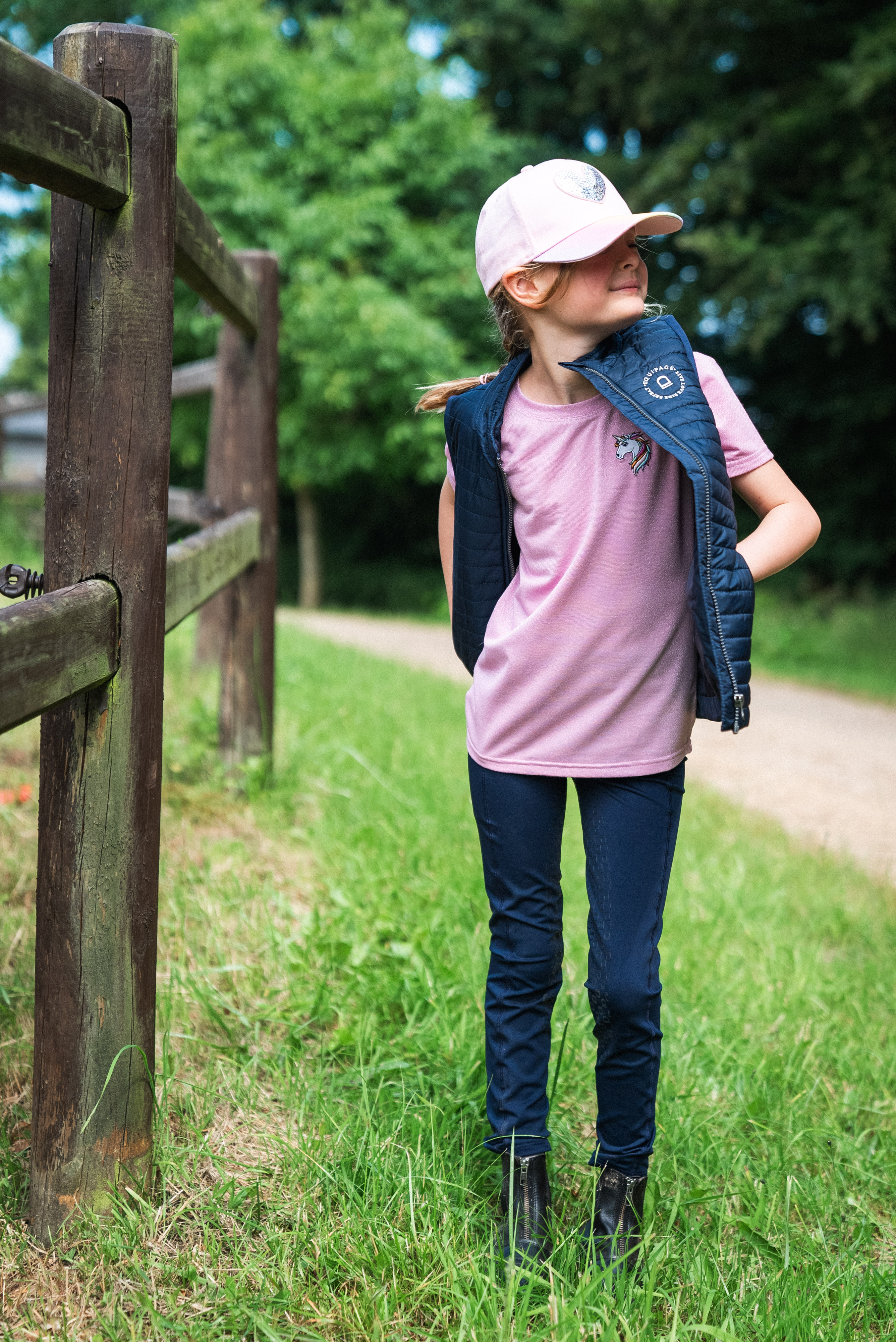Equipage Kara Lyhythihainen Ratsastuspaita - Phlox Pink - 4