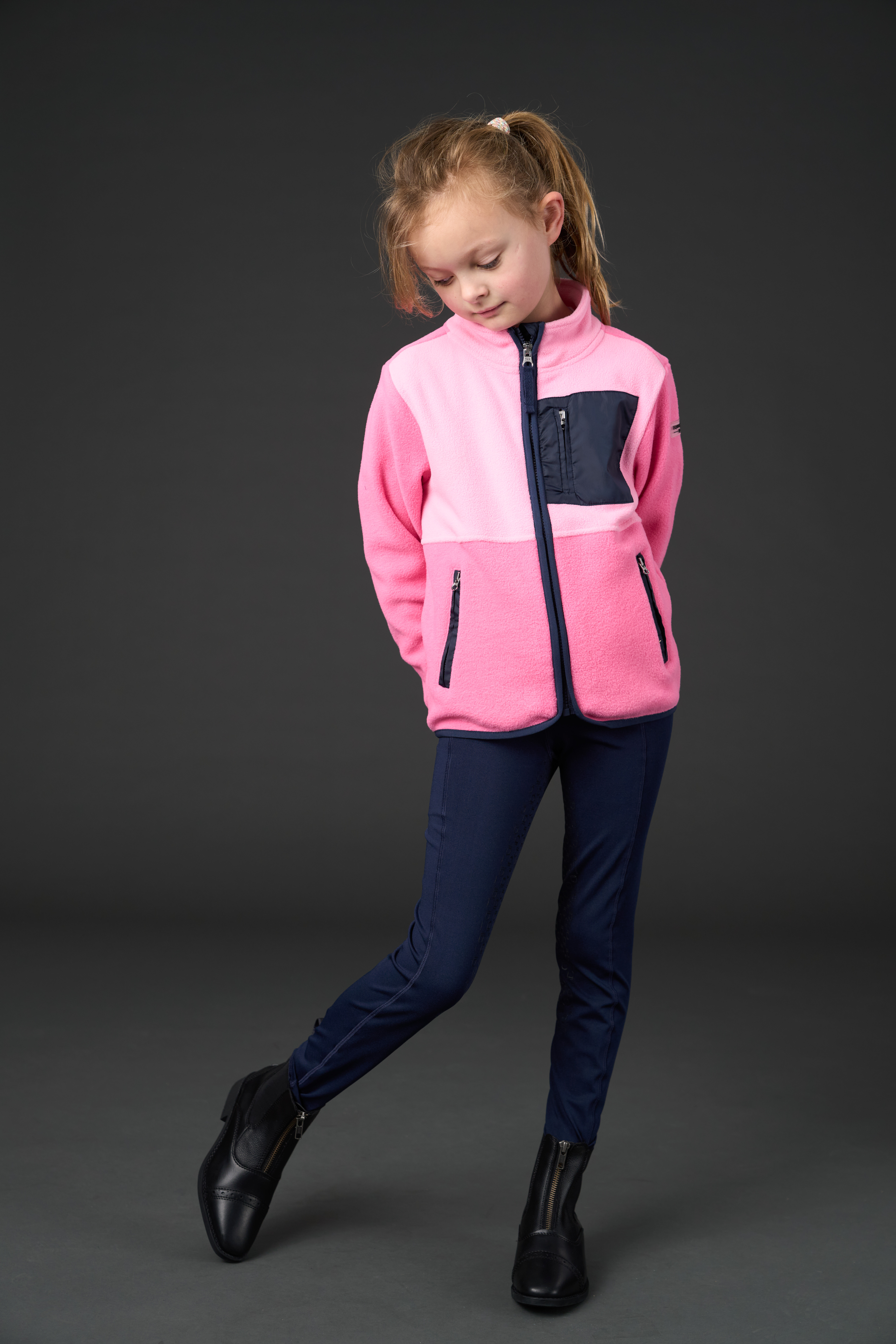 Equipage Minna Zip Fleecetakki - Phlox Pink - 3