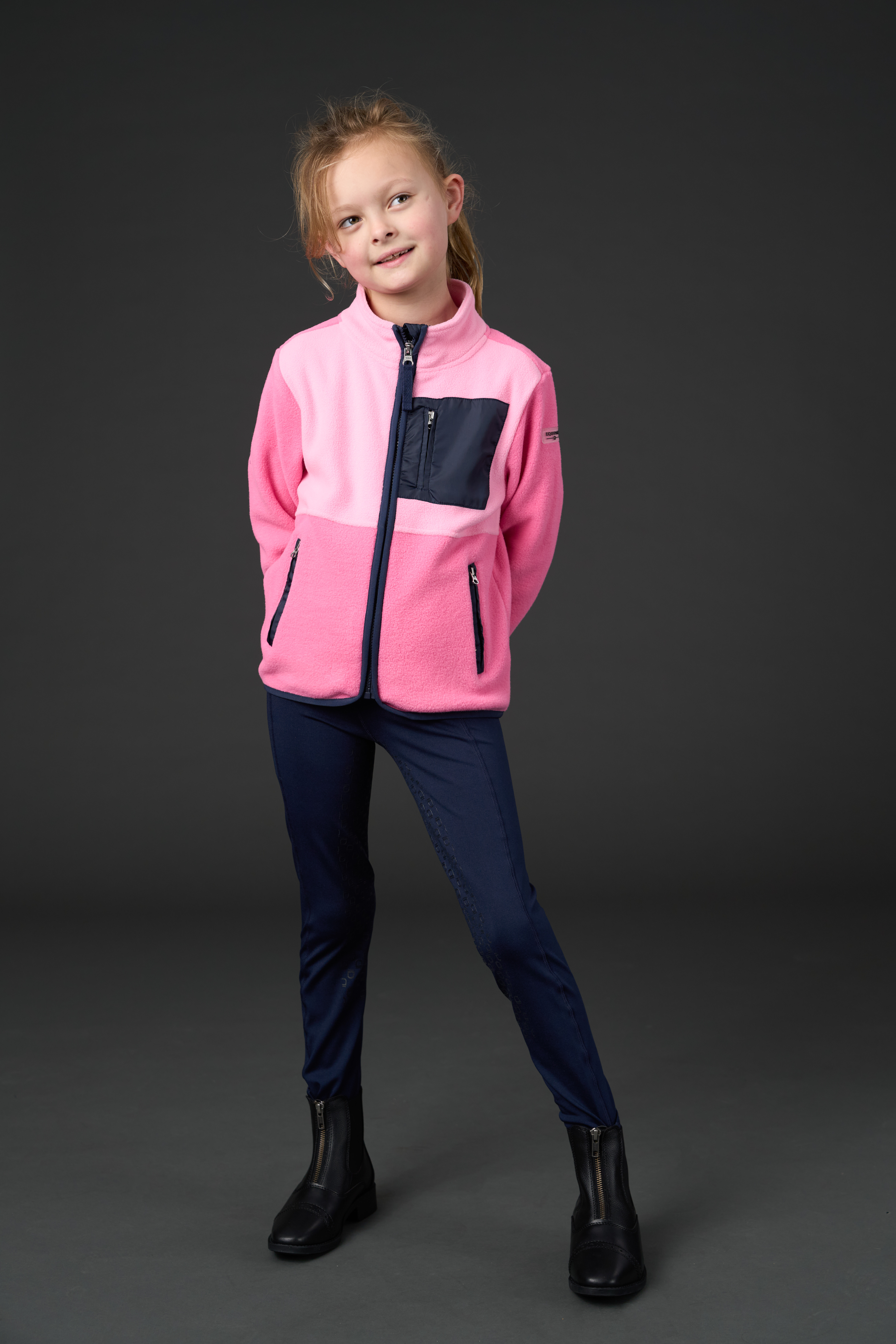 Equipage Minna Zip Fleecetakki - Phlox Pink - 4