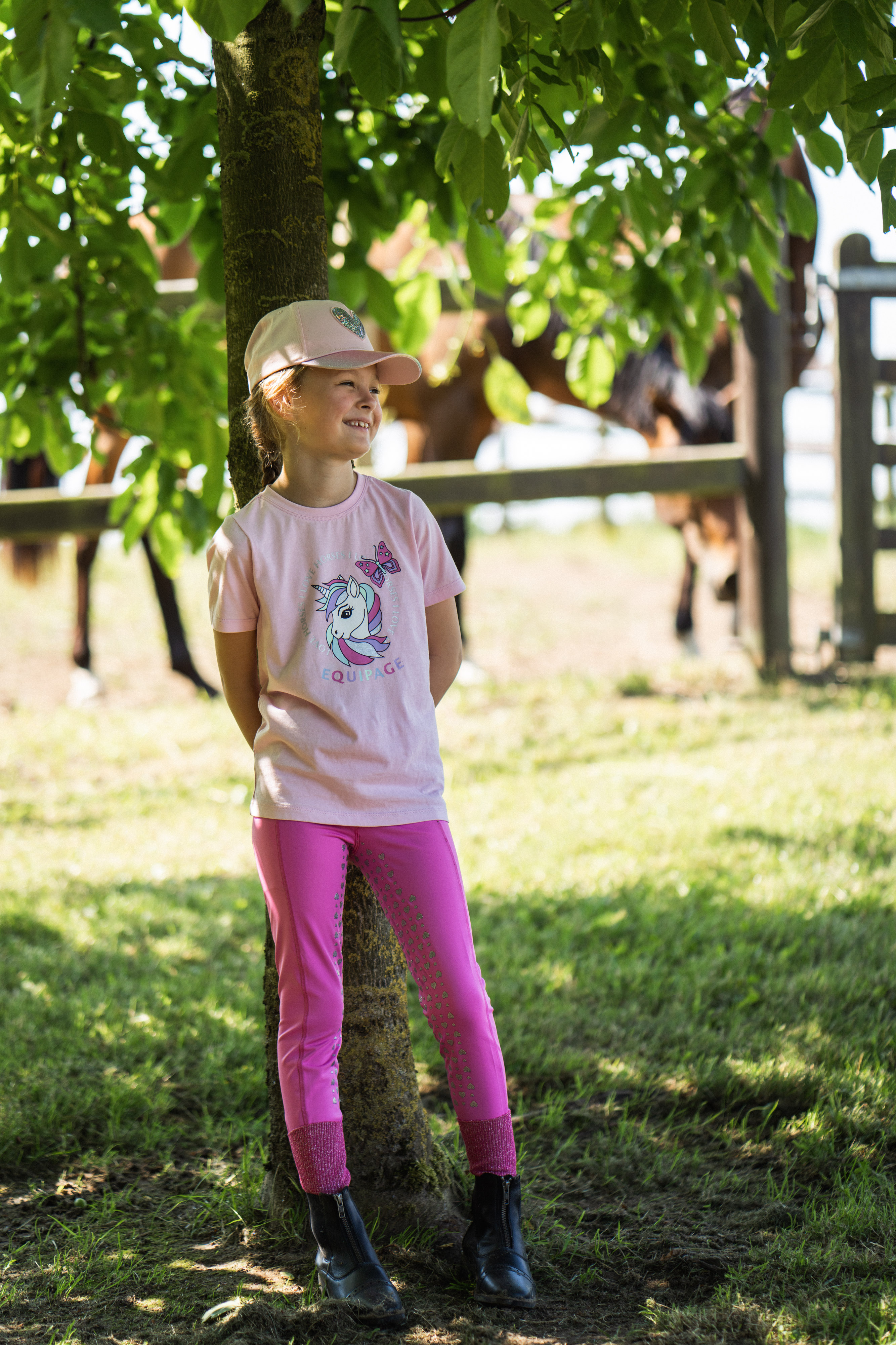 Equipage Tessie Short Sleeve T-shirt For Kids - Pink Mist - 5