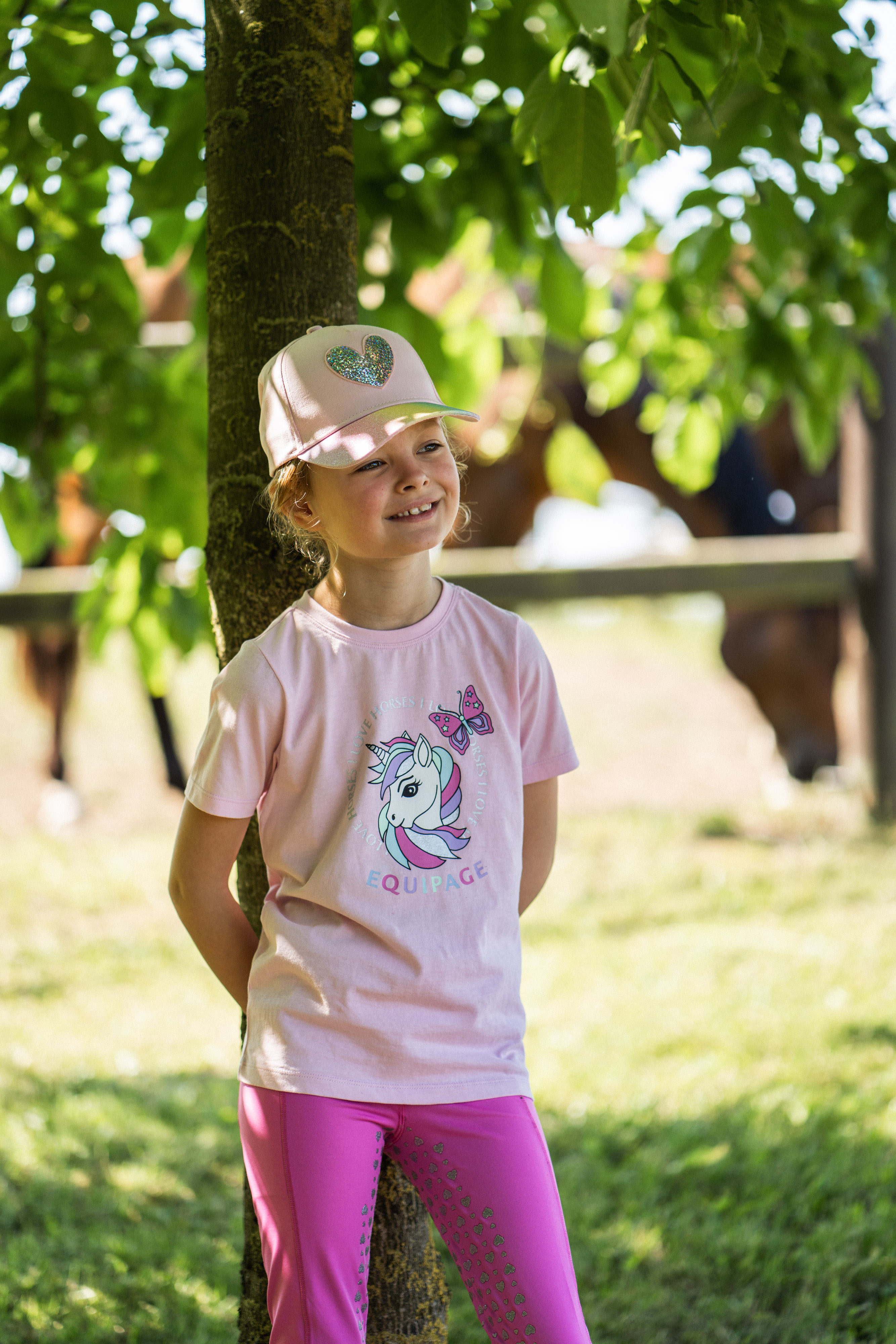 Equipage Tessie Short Sleeve T-shirt For Kids - Pink Mist - 4